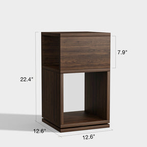 Mesa lateral giratória YOWOS com prateleira aberta - Liquidação - 3 restantes