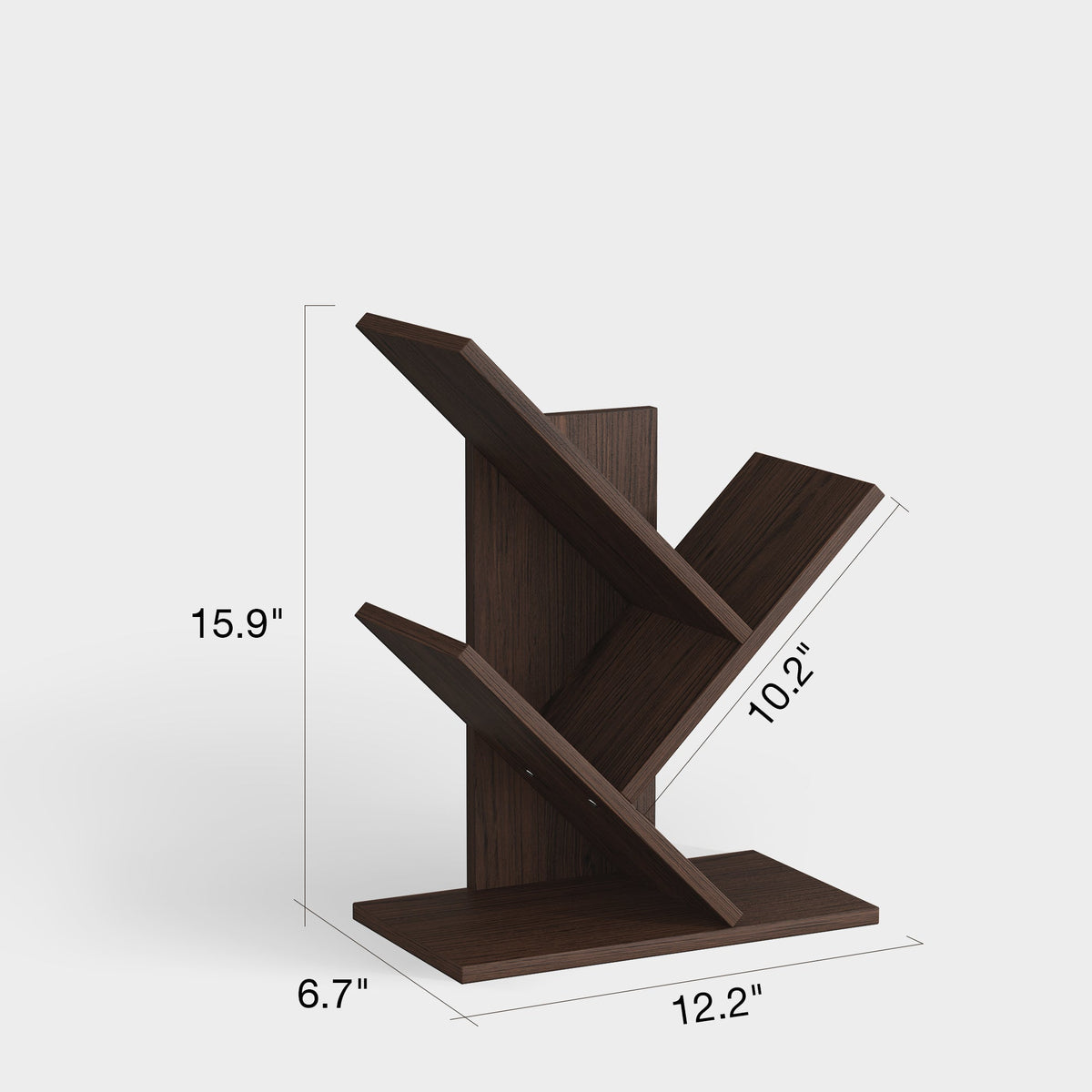 Estante de mesa pequena compacta em formato de árvore YOWOS